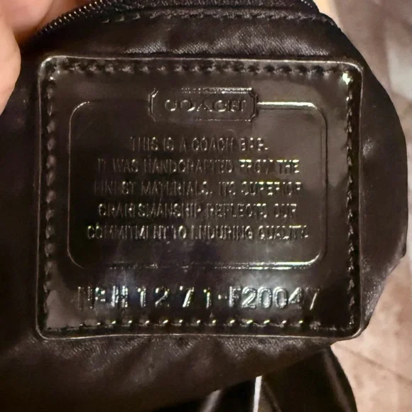 Coach Jet Black Liquid Patent Poppy Spotlight Shoulder Bag - Picture 12 of 13